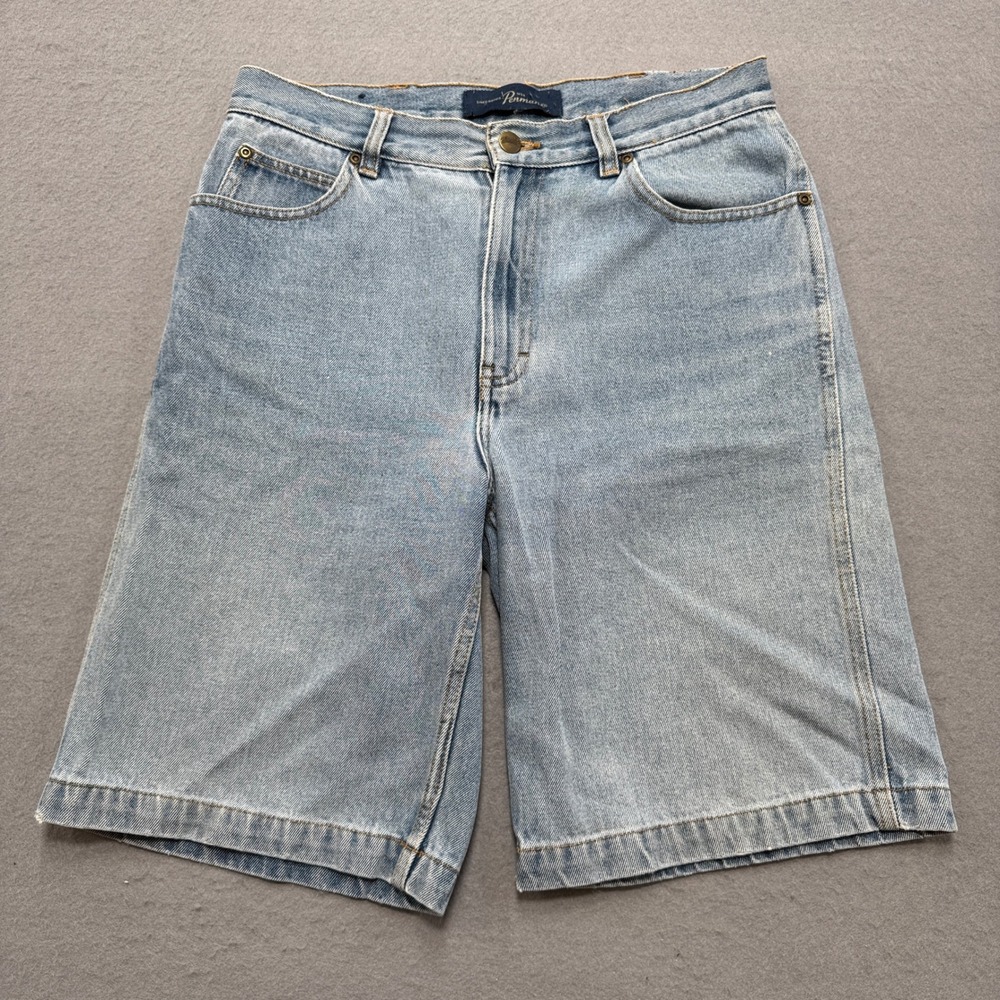 Vintage Penmans Denim Shorts Men's 30 Blue Light Wash Bermuda 100%Cotton Utility